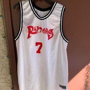 Original Vintage Don Alleson number 7 Raptors Basketball Jersey